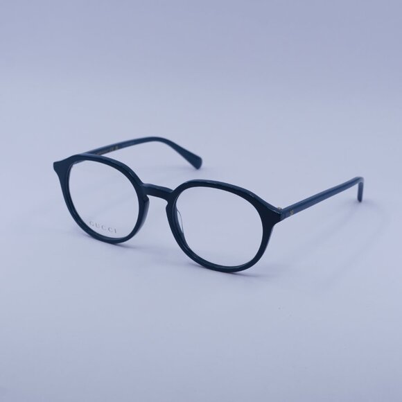 Gucci GG1004O 005 Eyeglasses Blue 51mm Round Frame - Picture 1 of 10